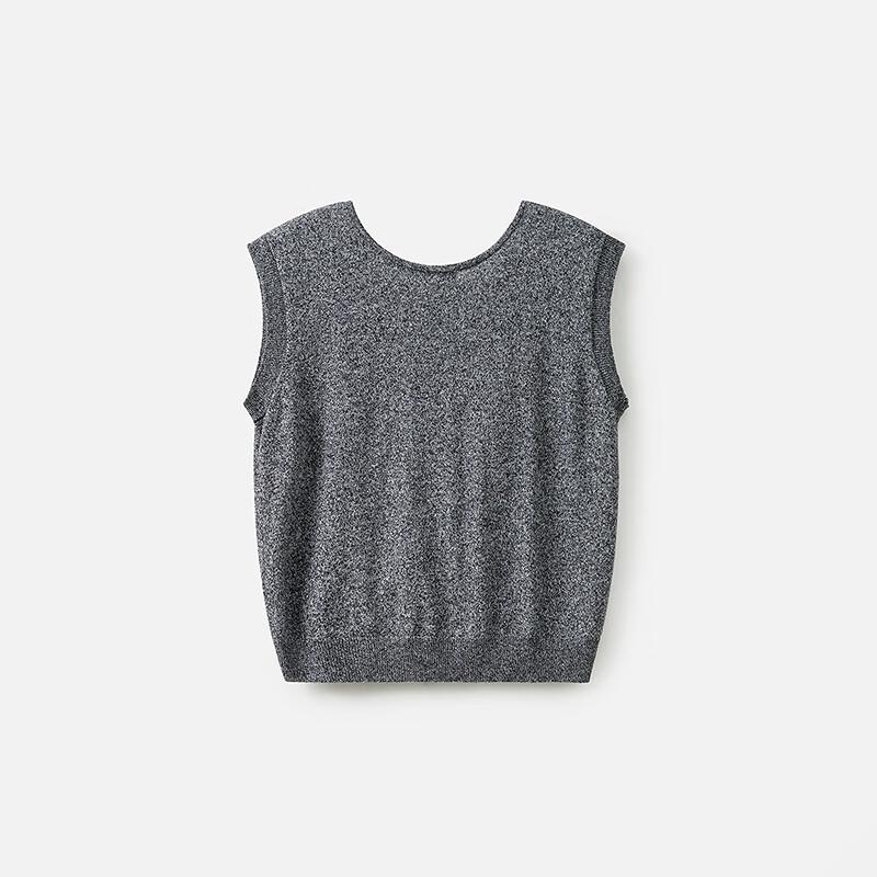 Broadcast Grey Slim-Fit Knit Top for Women