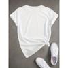 Womens Valentine's Day Red Heart Print Tee Round Neck Short Sleeve Regular Fit Soft Breathable Machine Washable Spring Summer Casual