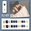 Winter Sweet Cartoon Christmas Wearing Nails Snowflake Santa Claus Nail Art Fake Nail Patch Christmas Collection