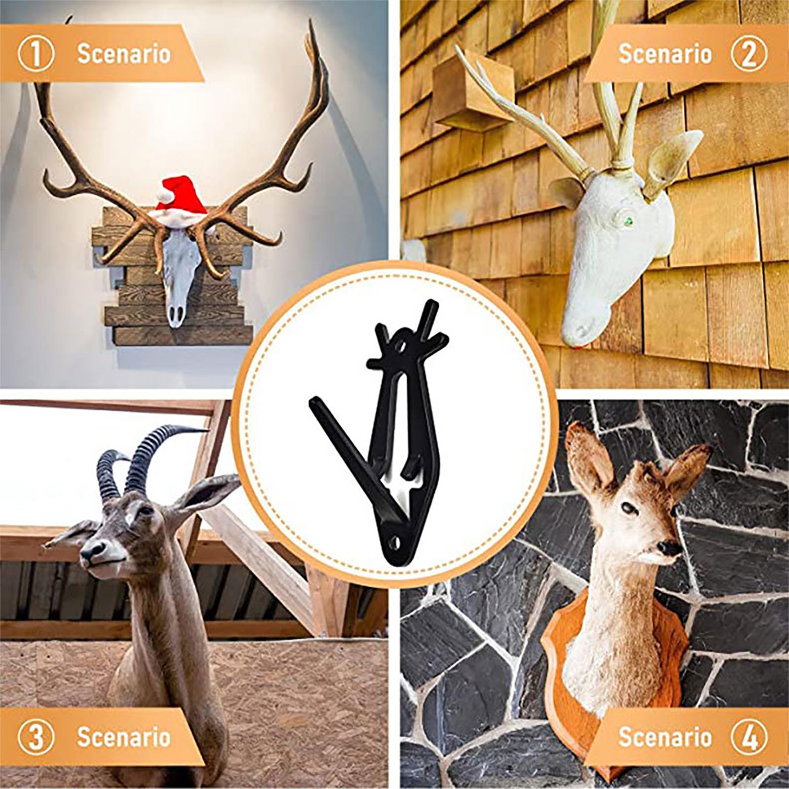 

6PCS Mount Hanger, Deer Wall Hooker For Hanging Deer Head, Pronghorn And Other Smaller Animals, One Size