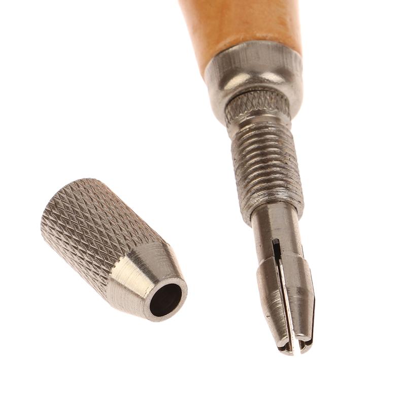 Diy Jewelry Tools Jewelers Pin Vise Vice Wooden Handle With 2 Chuck Twisting Wire Wrapping Drill Tool Kit