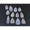 232Cts. Natural Pink Kunzite Pear Cabochon Gemstone 12Pcs Lot C-1157