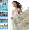 Telo Mare Mappe Europa Terre Bagno Piscina Asciugamani Vintage Oceano Assorbente Telo Mare Morbido Grande Asciugatura Rapida Leggero Campeggio