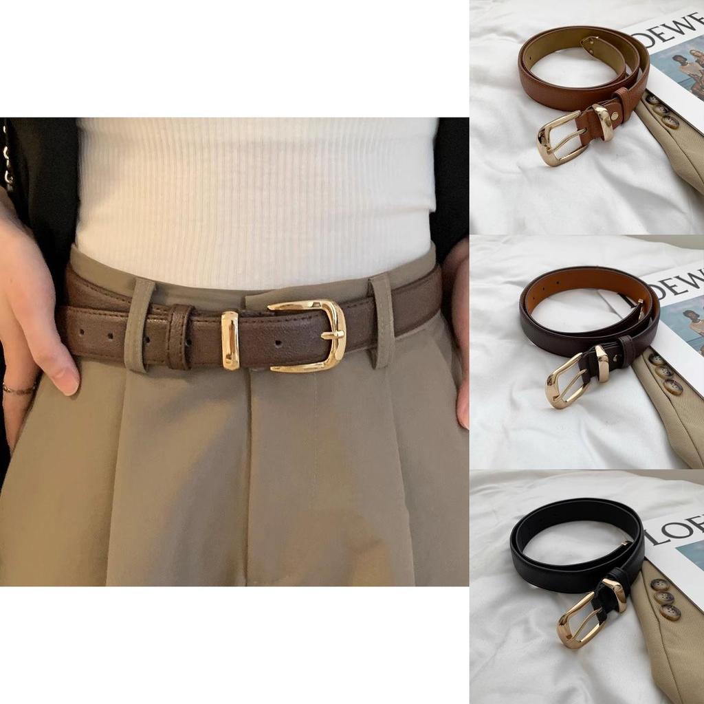 Elegant Wide Brown Metal Buckle Belt For Women In Vintage Fashion Perfect For Autumn 2023