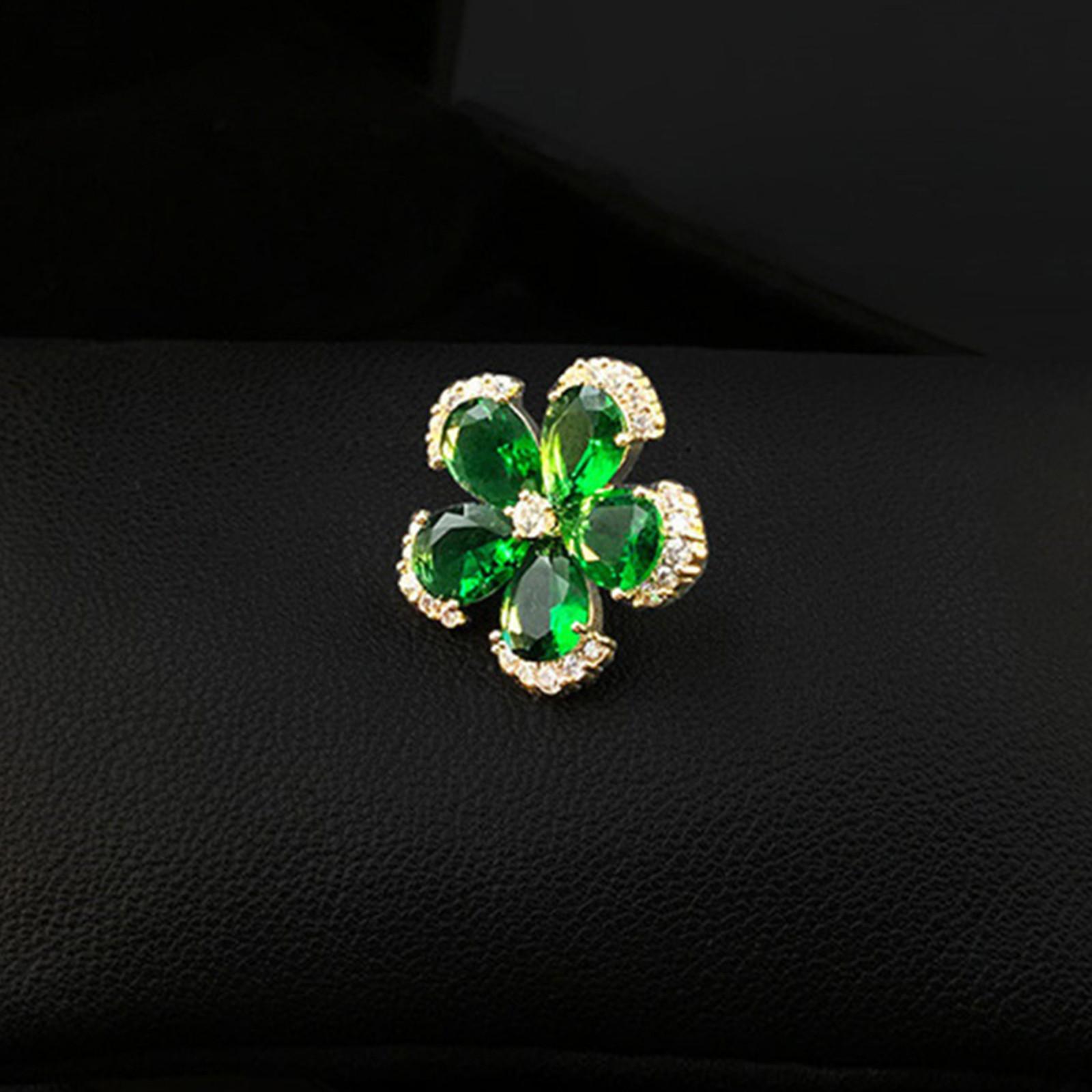 

Брошь из сплава для ушей, High-end Sense, High-end Chest Flower, High-end Coat, Suit Brooch One Size зелёный