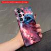 2DFlat Samsung Phone Case Neon Cat In Cosmic Bloom Applicable To Galaxy S23 S24 S25ULTRA S26 A12 A14 A15 A16 A54 A55