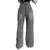 High Waist Straight Jeans Damen Locker Lässig Denim Hose Tägliche Straßenhose
