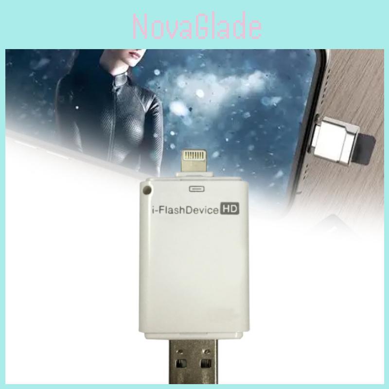 Apple Lightning USB TF-Kartenleser für Mac OS mit MicroSD-Unterstützung und OTG-Kompatibilität für Fotografen