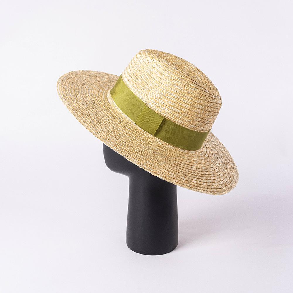 Spring and summer new fashion casual multi-color webbing big eaves straw grass jazz hat outdoor beach shade Internet celebrity straw hat