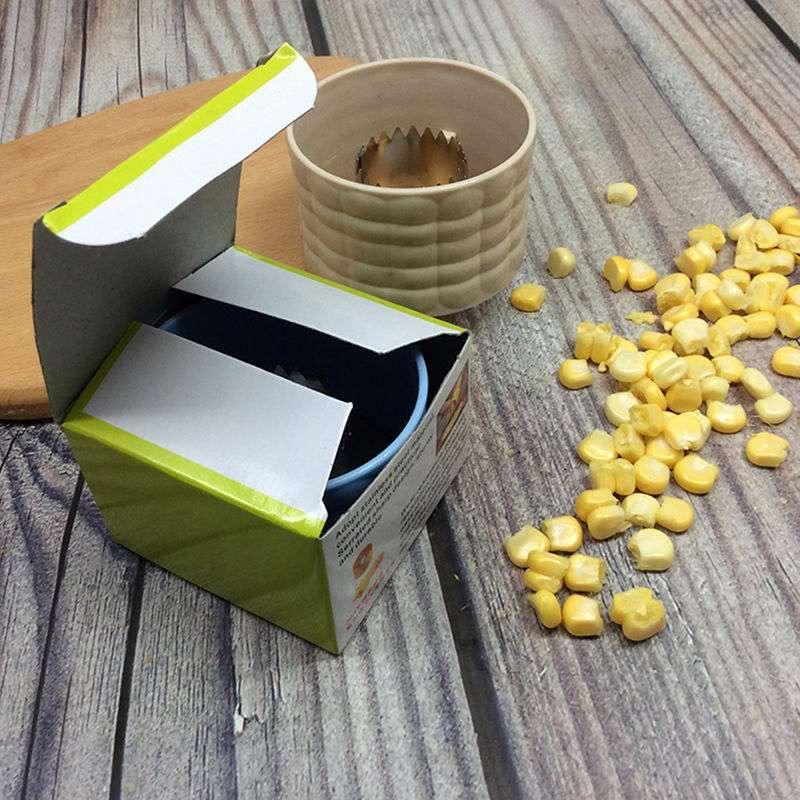 Manual Corn Threshing Artifact Cutter Stainless Steel Household Kitchen Tools Portable Corn Thresher