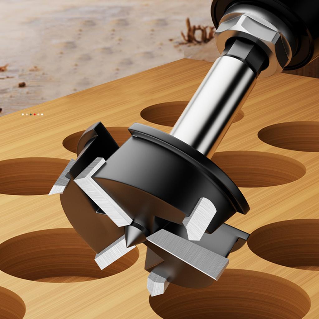 Profesjonalne wiertło otwornicze z końcówką z węglika wolframu do gładkiego wiercenia w drewnie, sklejce, plastiku, dla majsterkowiczów i zadań stolarskich