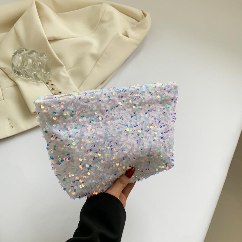 Trendy Large Capacity Crossbody Bag For Women With Chic Sequins And Stylish Design