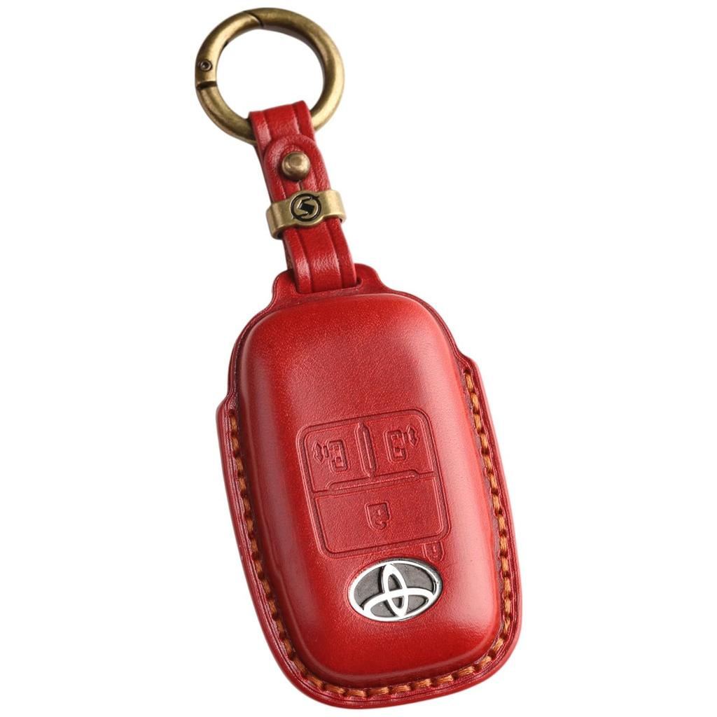Toyota Rise Daihatsu Rocky New Taft Key Case, Genuine Leather, New Roomy Key Cover,