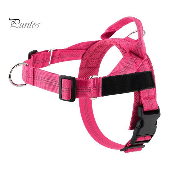 Heavy Duty Nylon Harness for Medium Dogs No Pull Dog Harness, Adjustable Vest with Handle, Breathable Durable Metal D-ring Pet Padded Large Dogs, Safe