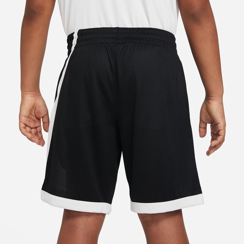 Nike Dri-FIT Color Block Logo Print Lace-Up Basketball Shorts Kids Shorts Black DM8186010