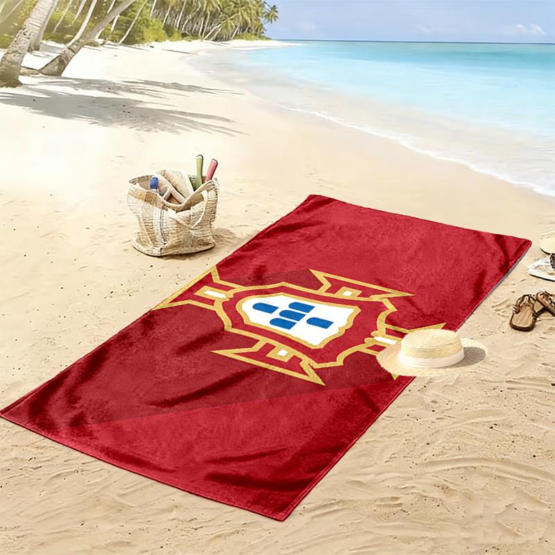 A Seleção das Quinas Print Beach Towel, Large Soft Quick Dry Towel for Beach Camping Swimming