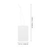 100Pcs Lightweight Elastic Cord Tags Blank Paper Hanging Price Tags for Jewelry Necklace Clothing Merchandise Writable