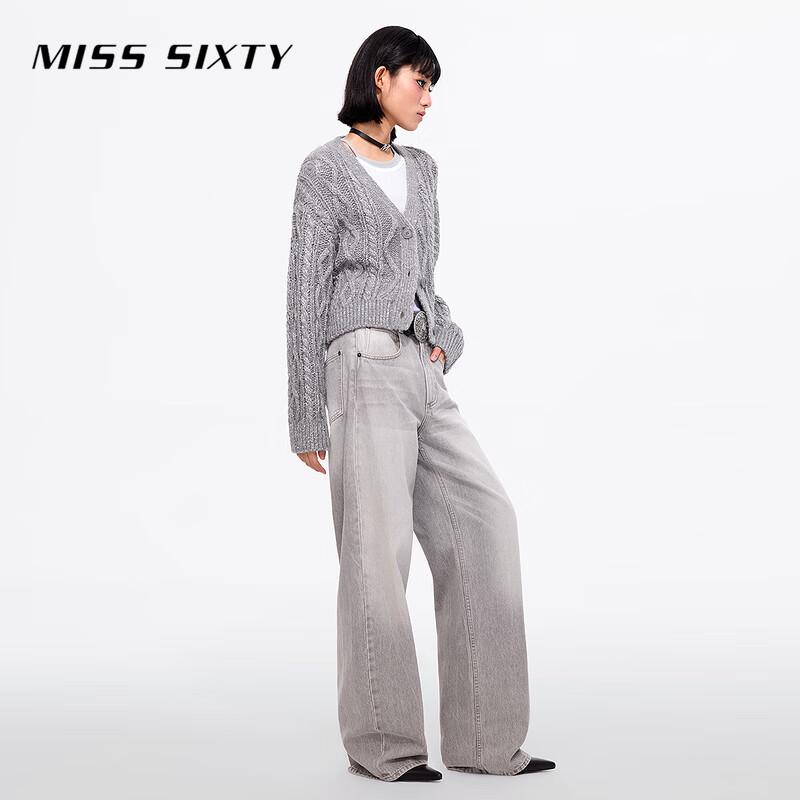 MISS SIXTY 2025 Spring Slim-Fit Two-Piece Layered Long Sleeve T-Shirt