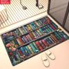 Cartoon School Books Pattern Doormat Easy Clean Wear Resistant Entrance Rug, Ideal For Family Entryway Porch Space Home Decor