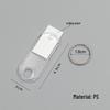 Crystal Plastic Luggage & Hotel Key Tag Keychain
