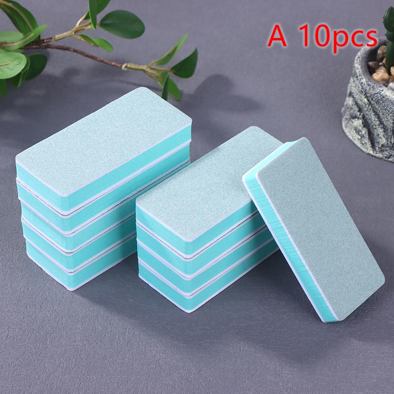 5/10Pcs Polishing Plate Nail Buffing Block Tools Manicure Sanding Accessories Portable Cultural Play Walnut Polishing Block