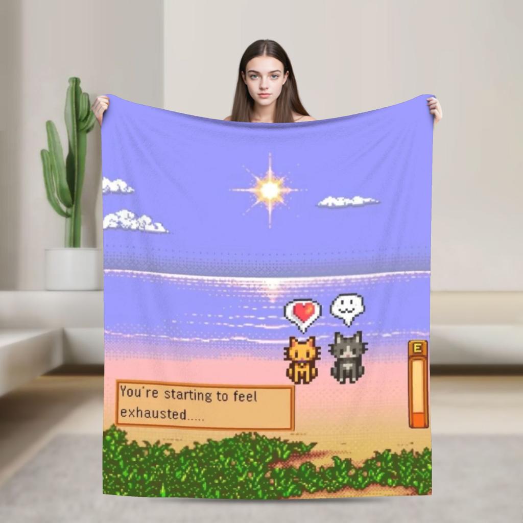 Stardew Valley Animals Chicken Blanket Quality Super Soft  Throw Blanket Winter Travel Office Living Room Comfortable Bedspread