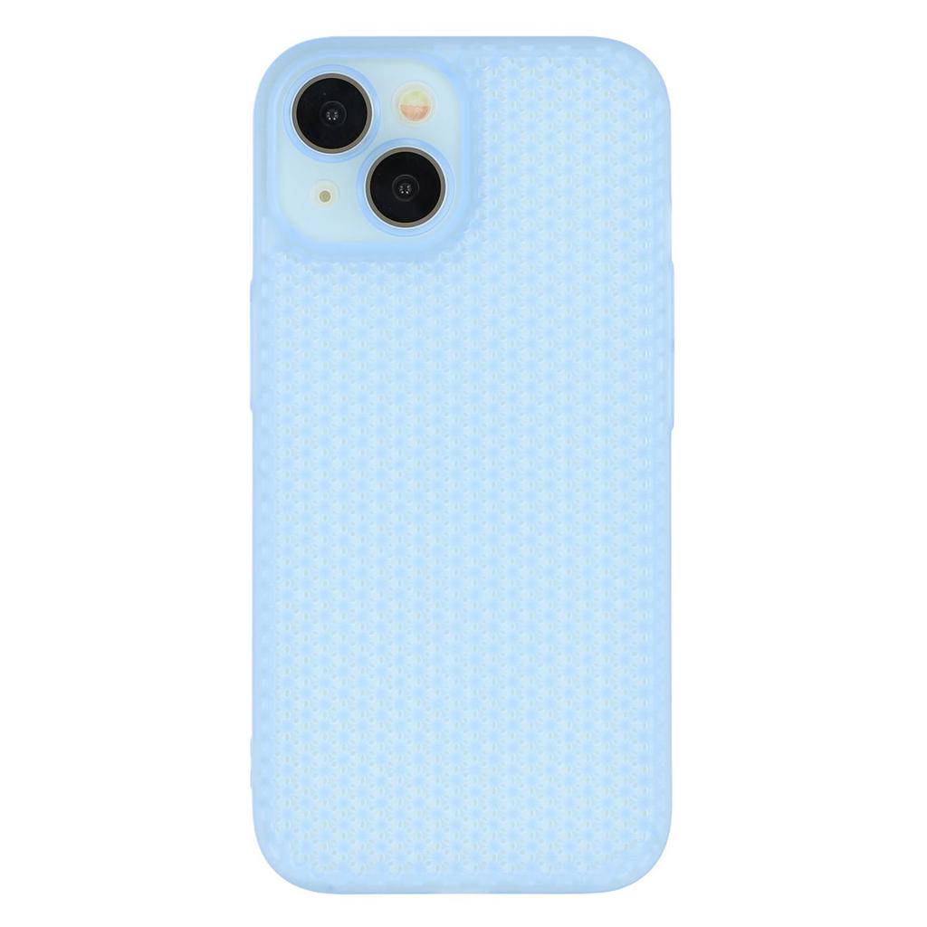 For iPhone 15 Case Heat Dissipation Hard PC Phone Cover with Camera Lens Protector