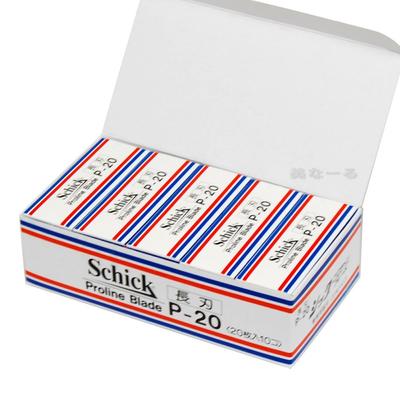 Long Blade 20 Replacement Blades X 10 Pieces Schick-P20