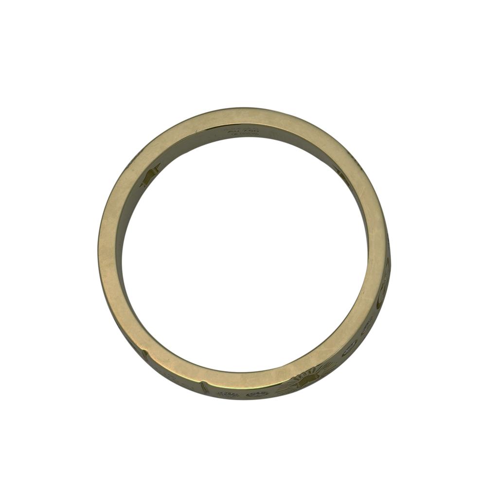 Gucci Icon Star Diamond Inlay Shiny 18K Gold Ring Unisex jewelry 662057-J8540-8000
