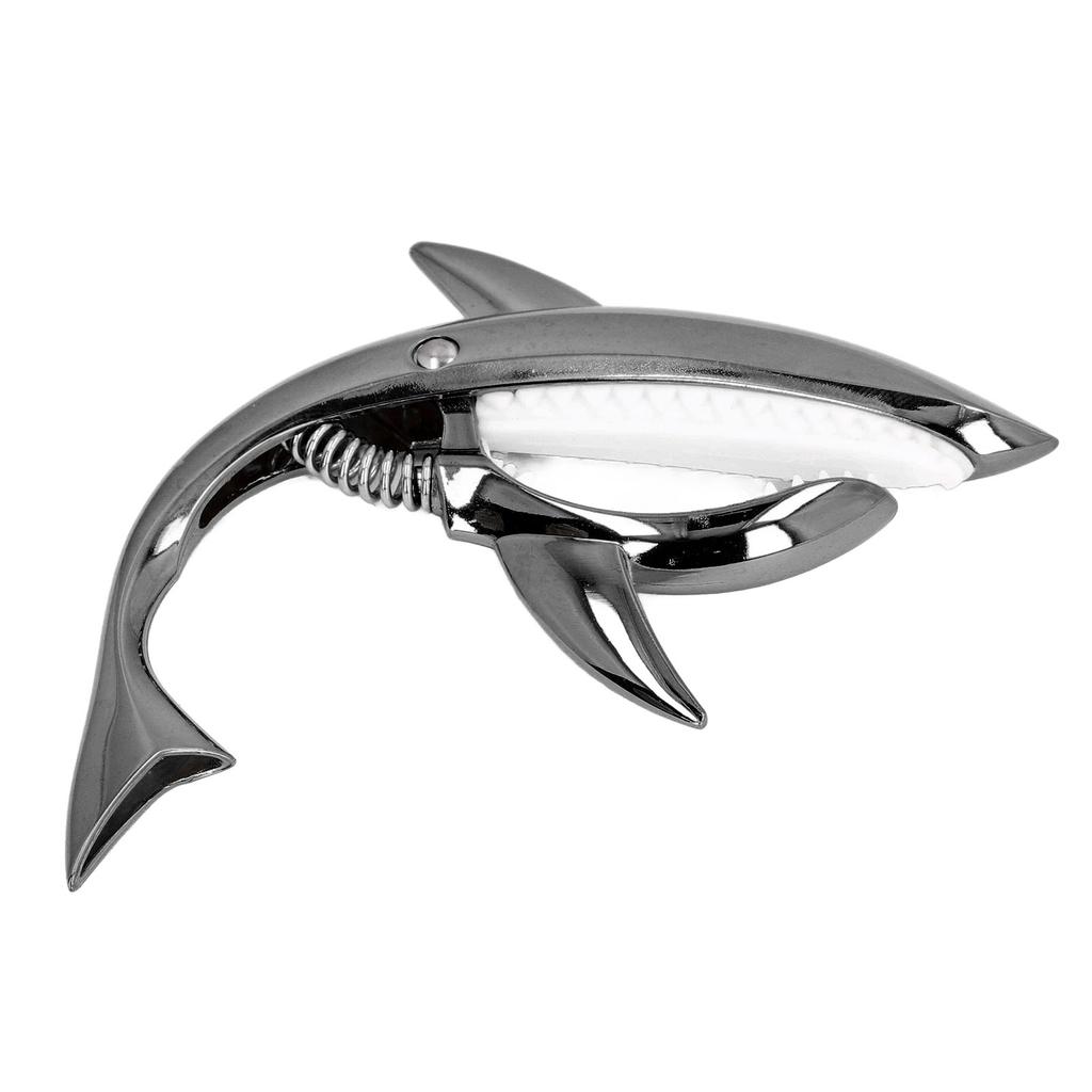 Gitar Capo Kul Hai Form Sinklegering Silikon Capo for Elektriske Akustiske Ukulele Gitarer