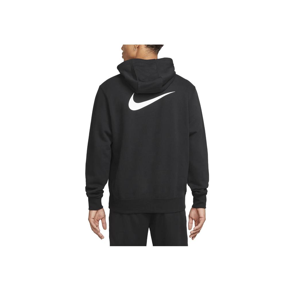 Nike Solid Color Letter Print Hoodie Long Sleeve Sweatshirt Men Tops Black FB6575-010
