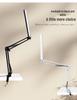 LED Eye-Care Desk Lamp with USB, Student Dormitory Creative Bedside Reading Light, Long Arm Folding Clip Design