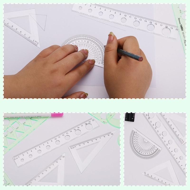 Circles Templates Measuring Circles Ruler Circles Stencil Geometry Ruler Office School Supplies for Building Drawing