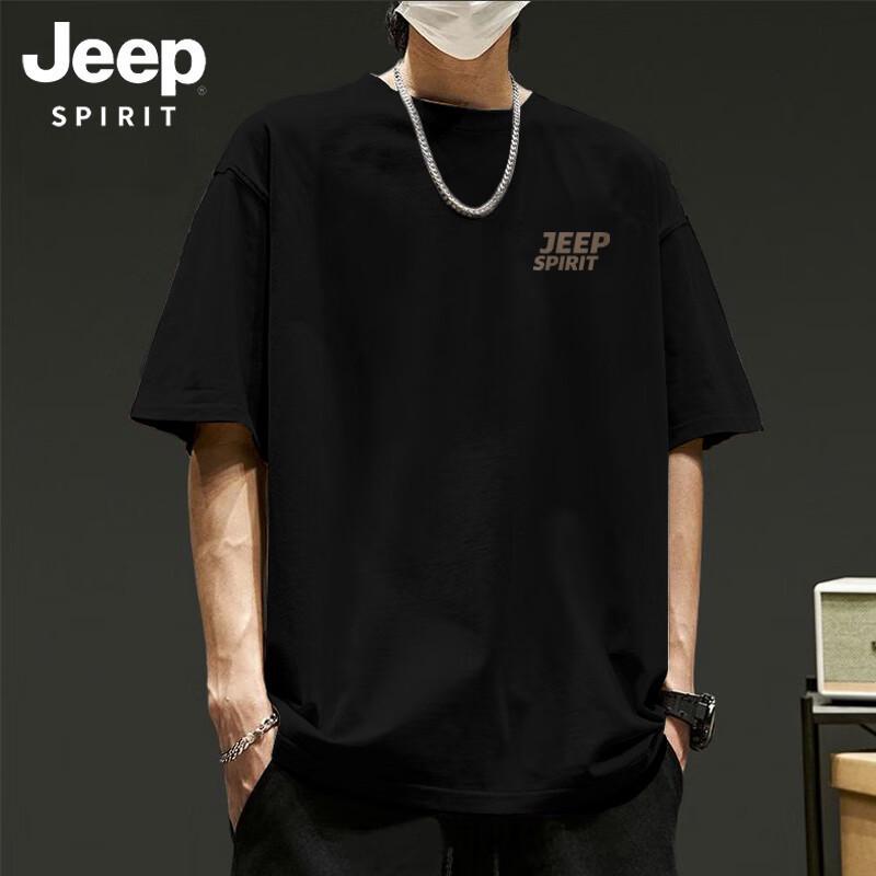 

JEEP SPIRIT Men s Round Neck Short Sleeve T-Shirt L