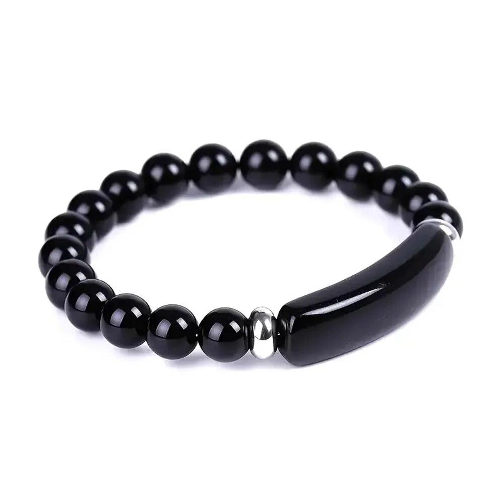 1pc Handmade Stone Bracelet Turquoise Malachite Gemstone Crystal Rough Bracelet Body Energy Yoga