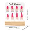 Acrylic Nail Art Signboard Nail Shape Display Rack Wearing Armor Display Board Artwork Rack Nail Display Stand Nail Salons Decor