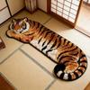 2D Flat Tiger Doormat Non-slip Bedside Rug Unique Bedroom Carpet  Home Decor