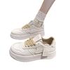 Soft-soled Popular Little White Shoes 2025 New Versatile Sports and Leisure Fashion Board Shoes Thick-soled Wear-resistant, Non-slip and Light