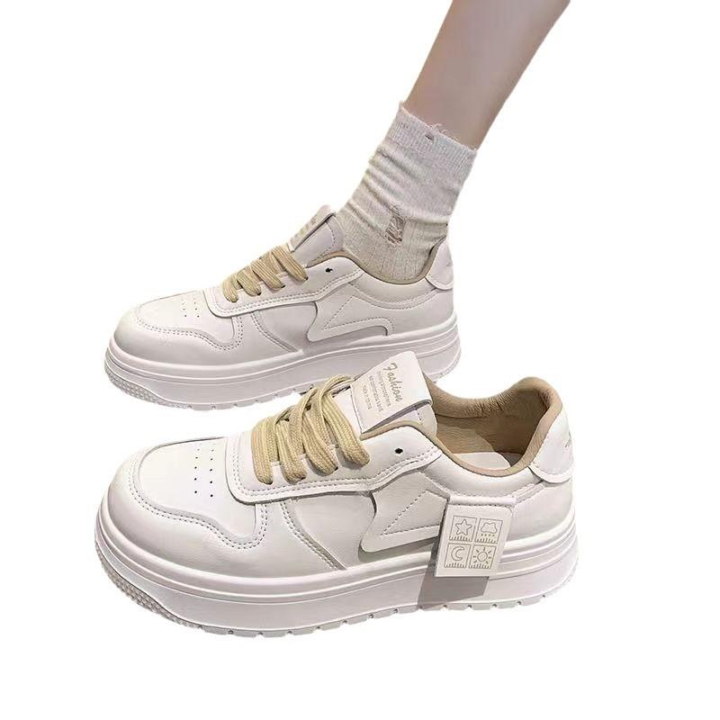 Soft-soled Popular Little White Shoes 2025 New Versatile Sports and Leisure Fashion Board Shoes Thick-soled Wear-resistant, Non-slip and Light