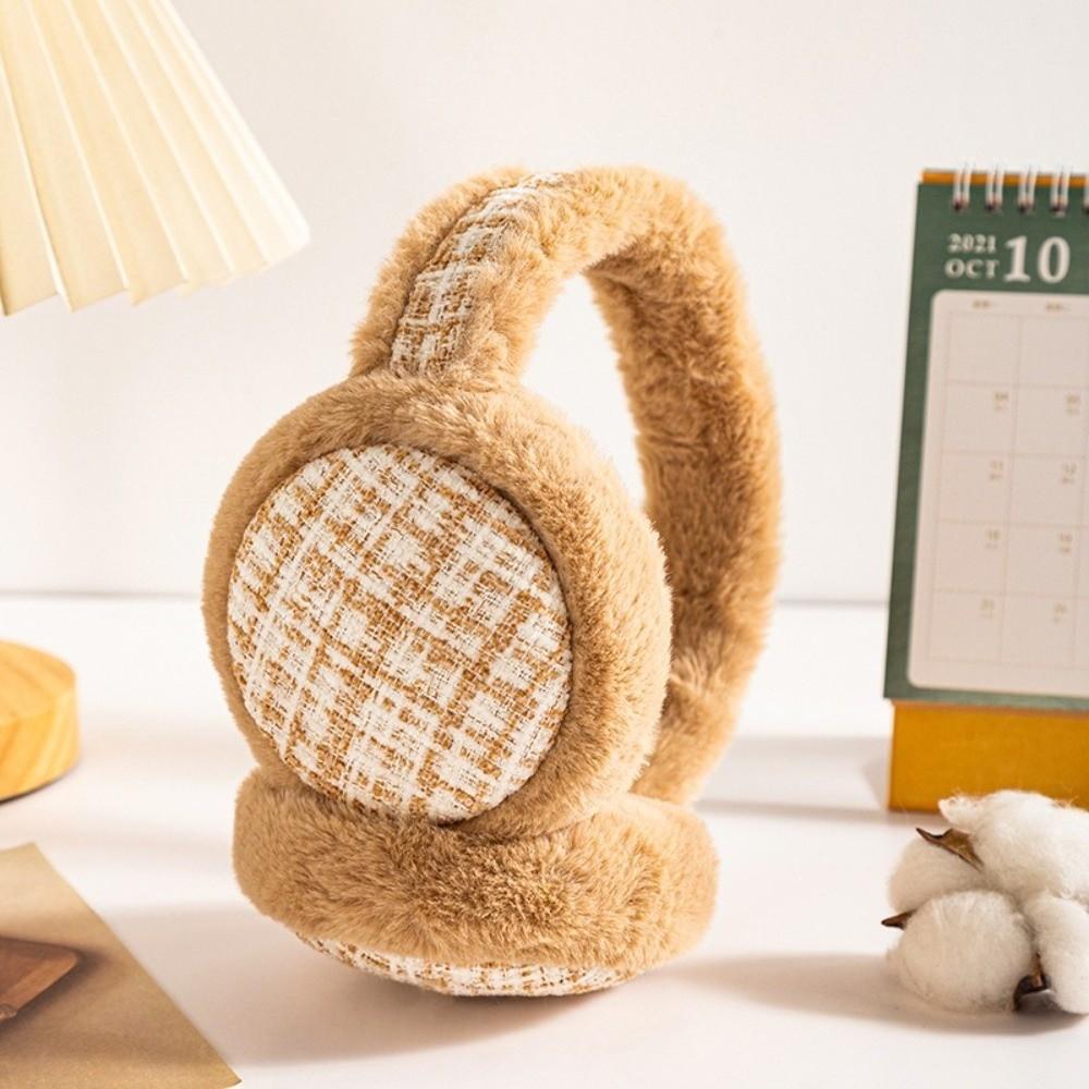 Plush Foldable Ear Cover Windproof Winter Thicken Earflap Winter Warm Earmuffs Women