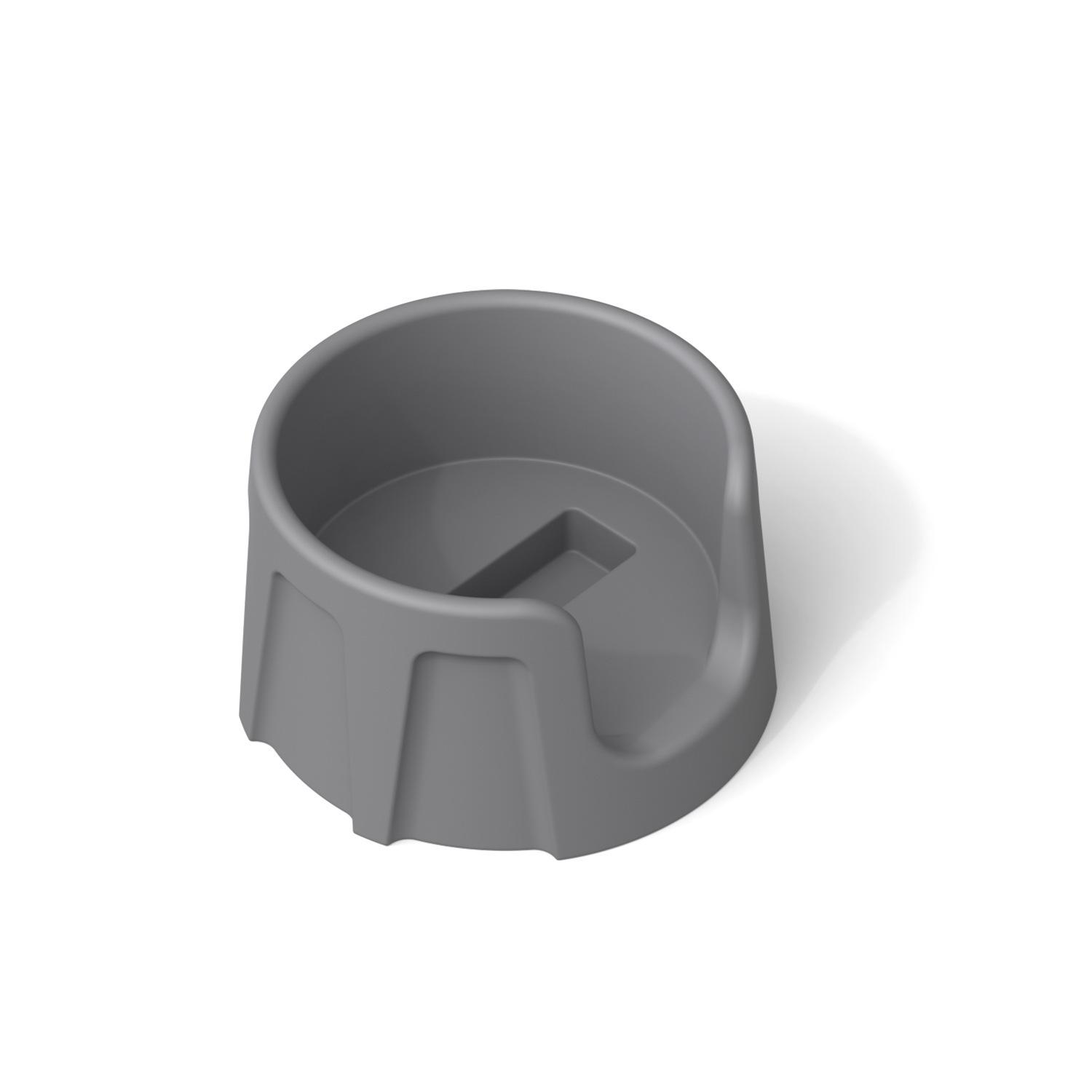 

Italian Silicone Coffee Tamper Base & Handle Mat for Bar Counter, Corner Tamping, and Grinding. серый