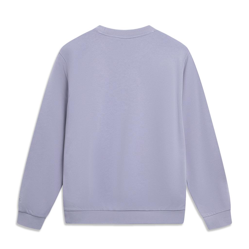 Li Ning Sports Lifestyle Series Loose Fit Crew Neck Logo Sweatshirt Unisex Sweatshirt AWDVF75-3