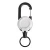 4PCS Heavy Duty Retractable ID Badge Reel with Carabiner Steel Wire Rope Key Holder Durable Outdoor Keychain Tool for Daily Use