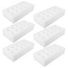 6 Sets 10 Fächer Eierversand Schaumstoff Schalldämmung Eierkarton Schaumstoff Eierhalter Wachteleierkartons Schachtel Eieraufbewahrung Verpackungsschale