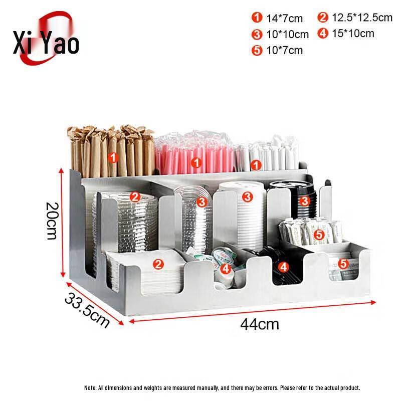 Acrylic Coffee Bar Storage Organizer