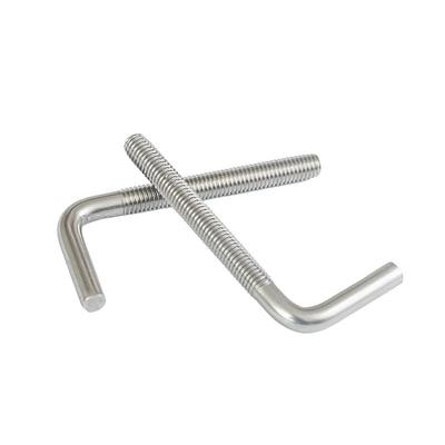 Stainless Steel 304 L-Shaped Anchor Bolts (Sizes: M4-M12)