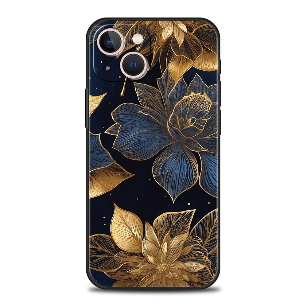 Flower Phone Case for iPhone 16 15 14 13 12 Pro Max 11 Pro Max 7 8 Plus XS XR Shockproof Silicone Soft Shell Fundas Capas Bags