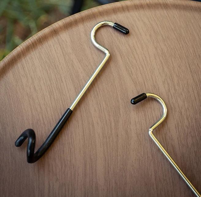 Camping Light Pole Hook Stainless Steel Tent Pole Lamp Hook Multifunctional Outdoor Camping Light Stand Hook Camping Equipment