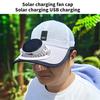 Solar Powered Cooling Hat Adjustable USB Rechargeable Fan Breathable Fabric For Outdoor Hiking Beach