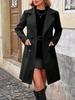 Overcoat Women's Wool Blend Coat for Autumn/Winter - Slim Fit, Elegant Style